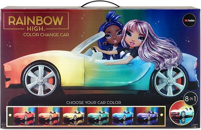 Foto 1 | Foto 1 | Venta Internacional- Rainbow High Color Change Car – Vehículo Convertible, 8 En 1 Light-up, Coche De Cambio Multicolor
