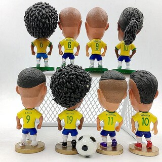 Foto 3 | Foto 3 | Venta Internacional - Figura Brasileña Con Forma De Estrella De Jugador De Fútbol, 6,5 Cm, Pvc