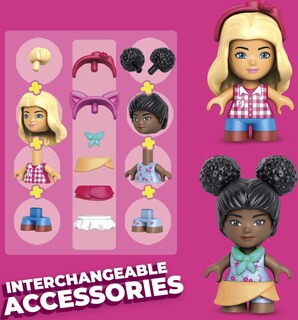 Foto 4 | Foto 4 | Set De Construcción De Juguetes Mega Barbie Farmer's Market Con 3 Micromuñecas - Venta Internacional.