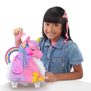 Foto 5 | Foto 5 | Playset Polly Pocket Rainbow Unicorn Salon - Venta Internacional.