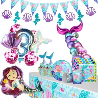 Foto 2 | Foto 2 | Globos De Fiesta Con Forma De Cola De Sirena Para Fiesta De Cumpleaños - Venta Internacional.