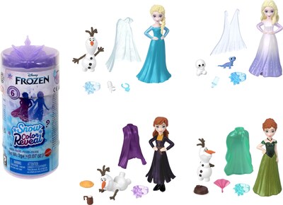 Foto 1 | Foto 1 | Muñeca Pequeña Frozen De Toy Mattel Disney Que Revela El Color De La Nieve - Venta Internacional.