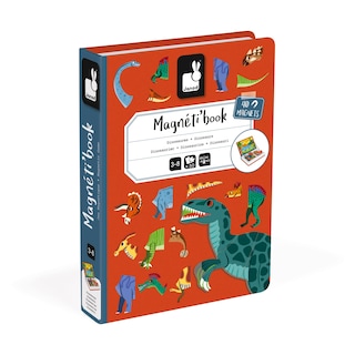 Foto 2 | Foto 2 | Juego Magnético Para Mezclar Y Combinar Dinosaurios Janod Magnetibook 51 Unidades - Venta Internacional.