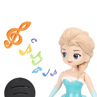 Foto 4 | Foto 4 | Muñeca Bailarina Princesa Elsa Frozen 2 Con Linternas Y Música - Venta Internacional.