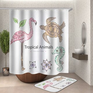 Foto 1 | Foto 1 | Cortina De Ducha Miracille Sea Turtle Waterproof Octopus - Venta Internacional.