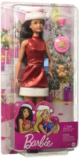 Foto 4 | Foto 5 | Barbie Santa Doll (cabello Castaño Moreno) - Venta Internacional.