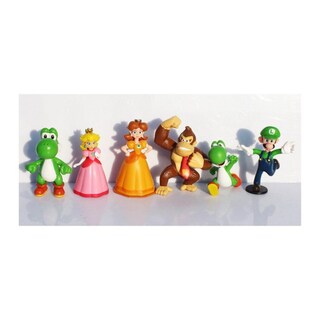 Foto 3 | Foto 3 | Figura De Muñeca De Dibujos Animados Con Personajes De Super Mario Bros, Juego De 18 - Venta Internacional.
