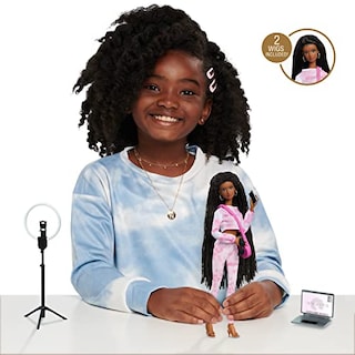 Foto 4 | Foto 4 | Muñeca Moderna Just Play Naturalistas Grace De 29 Cm Con Acceso. - Venta Internacional.