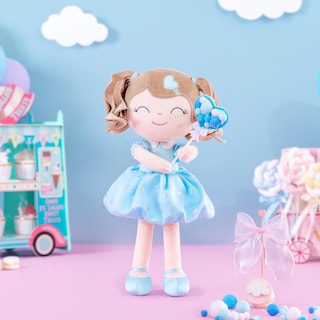Foto 3 | Foto 3 | Muñeca Gloveleya Pelo Rizado Personalizado Azul Cielo 16 Pulgadas - Venta Internacional