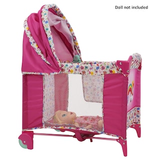 Foto 6 | Foto 6 | Cuna Play Yard Baby Alive Deluxe Pink Rainbow Para Muñecas - Venta Internacional.