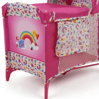 Foto 7 | Foto 7 | Cuna Play Yard Baby Alive Deluxe Pink Rainbow Para Muñecas - Venta Internacional.