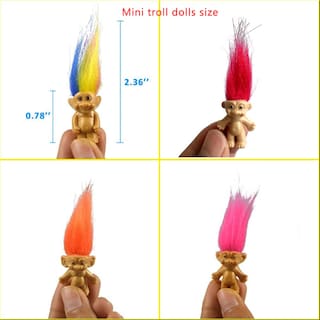 Foto 5 | Foto 5 | Set De Muñecas Troll Vintage Yintlilocn PVC Para Niños Y Fiestas - Venta Internacional.