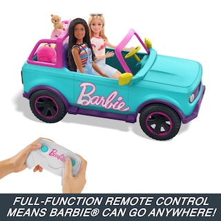 Foto 4 | Foto 4 | Rc Suv Hot Wheels Barbie con Pegatinas para 2 Muñecas - Venta Internacional