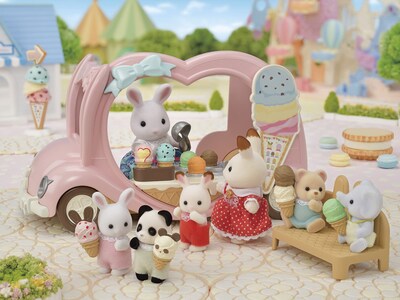 Foto 5 | Foto 5 | Vehículo de Juguete Calico Critters Ice Cream Con Accesorios - Venta Internacional
