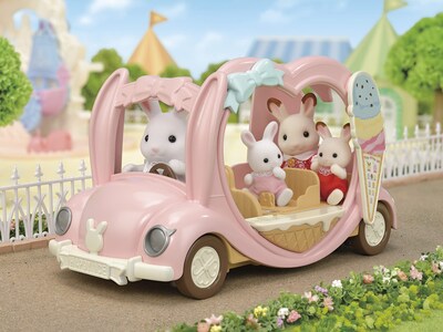 Foto 6 | Foto 6 | Vehículo de Juguete Calico Critters Ice Cream Con Accesorios - Venta Internacional