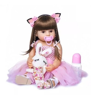 Foto 3 | Foto 3 | Muñeca Reborn de Silicona Realista con Accesorios - Venta Internacional