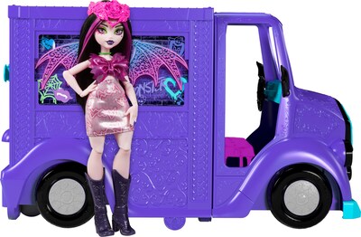 Foto 1 | Foto 1 | Muñeca Draculaura de Playset Monster High y Fantástico Camión de Comida - Venta Internacional
