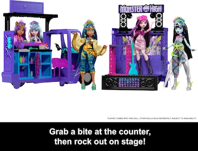 Foto 4 | Foto 4 | Muñeca Draculaura de Playset Monster High y Fantástico Camión de Comida - Venta Internacional