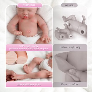 Foto 5 | Foto 5 | Muñeca Realista Reborn Babeside de Silicona 30 cm - Venta Internacional