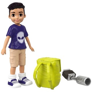 Foto 3 | Foto 3 | Muñeca Polly Pocket Active Pose Nicholas Wells De 8 Cm Con Accesorios - Venta Internacional.