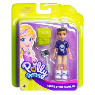 Foto 4 | Foto 4 | Muñeca Polly Pocket Active Pose Nicholas Wells De 8 Cm Con Accesorios - Venta Internacional.