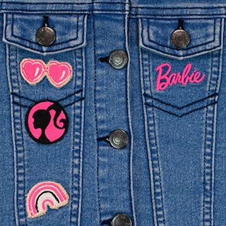 Foto 4 | Foto 4 | Chaqueta Vaquera Bordada Barbie Para Niñas, Ropa De Abrigo P - Venta Internacional.