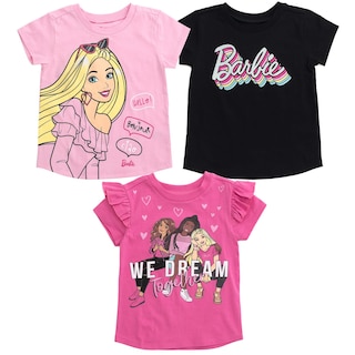 Foto 1 | Foto 1 | Camiseta Barbie Big Girls Rosa/negra 14-16 Años - Venta Internacional.