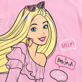 Foto 3 | Foto 3 | Camiseta Barbie Big Girls Rosa/negra 14-16 Años - Venta Internacional.