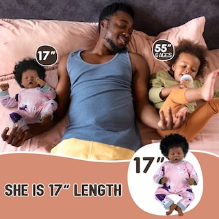 Foto 5 | Foto 5 | Sofá De Vinilo Reborn Baby Doll Babeside Negro De 17 Pulgada - Venta Internacional.