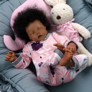 Foto 7 | Foto 7 | Sofá De Vinilo Reborn Baby Doll Babeside Negro De 17 Pulgada - Venta Internacional.