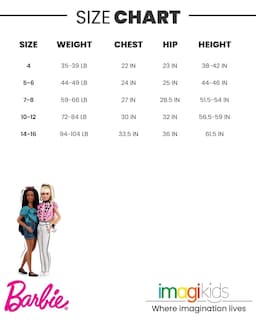 Foto 6 | Foto 6 | Barbie Big Girls Camisón Pijama Rosa 10-12 - Venta Internacional.
