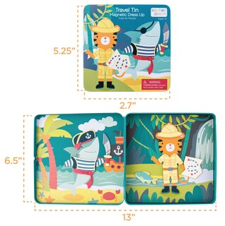 Foto 3 | Foto 3 | Vestido Magnético Stephen Joseph Travel Tin Shark Tiger - Venta Internacional.
