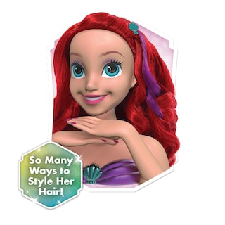 Foto 4 | Foto 4 | Cabezal De Peluquería Just Play, Princesa Ariel De Disney, 20 Piezas - Venta Internacional.