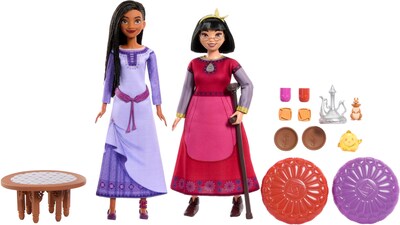 Foto 5 | Foto 5 | Set De Juego Para La Hora Del Té Mattel Disney Wish Best Friends Con Asha Y Dahlia - Venta Internacional.