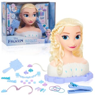 Foto 1 | Foto 1 | Cabezal De Peinado Just Play Disney Frozen Deluxe Elsa Blonde Hair - Venta Internacional.
