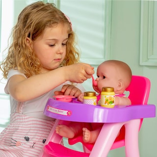 Foto 5 | Foto 5 | Set De Regalo Para Alimentar Muñecas Jc Toys Con Trona, 14 Lotes Para Amar A Los Bebés - Venta Internacional.