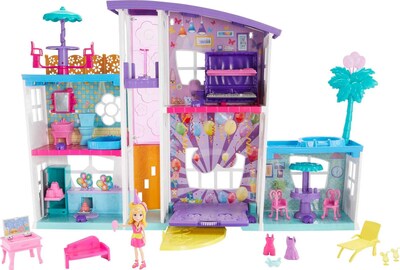 Foto 1 | Foto 1 | Almohadilla De Fiesta Playset Polly Pocket Poppin' Con Muñeca De 7 Cm Y Cordón - Venta Internacional.