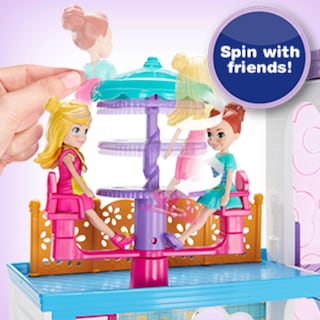 Foto 4 | Foto 4 | Almohadilla De Fiesta Playset Polly Pocket Poppin' Con Muñeca De 7 Cm Y Cordón - Venta Internacional.