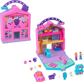 Foto 1 | Foto 1 | Set De Juego Polly Pocket Pollyville Fresh Market Con 2 Muñecas - Venta Internacional.