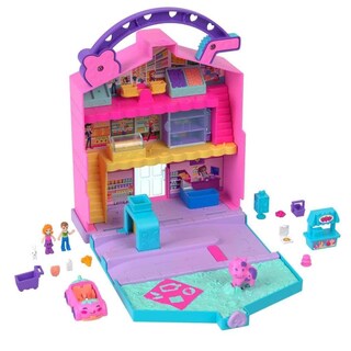 Foto 4 | Foto 4 | Set De Juego Polly Pocket Pollyville Fresh Market Con 2 Muñecas - Venta Internacional.
