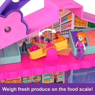 Foto 6 | Foto 6 | Set De Juego Polly Pocket Pollyville Fresh Market Con 2 Muñecas - Venta Internacional.