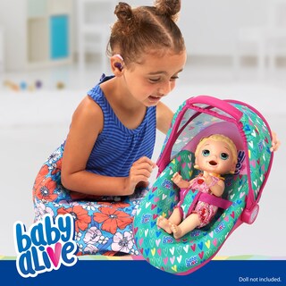 Foto 2 | Foto 2 | Silla De Coche Para Muñecas Baby Alive Deluxe, Verde, Rosa Y Corazones, 46 Cm, 3 O Más - Venta Internacional.