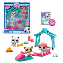 Pack De Juego Littlest Pet Shop Snowy Day Lps Gen 7 Con Figuras - Venta Internacional.