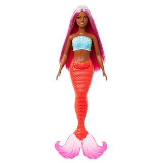 Foto 1 | Foto 1 | Muñeca Barbie Sirena Con Pelo Y Diadema De Fantasía De Color Magenta - Venta Internacional.