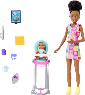 Foto 1 | Foto 1 | Set De Niñera Doll Barbie Skipper & Playset Con Accesorios - Venta Internacional.