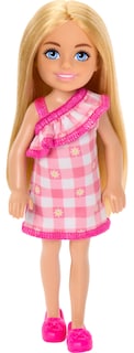 Foto 1 | Foto 1 | Muñeca Barbie Chelsea De 15 Cm Con Vestido Extraíble A Cuadros - Venta Internacional.
