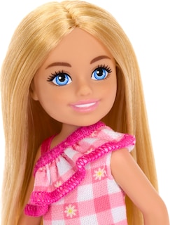 Foto 2 | Foto 2 | Muñeca Barbie Chelsea De 15 Cm Con Vestido Extraíble A Cuadros - Venta Internacional.
