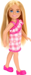 Foto 4 | Foto 4 | Muñeca Barbie Chelsea De 15 Cm Con Vestido Extraíble A Cuadros - Venta Internacional.