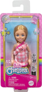 Foto 6 | Foto 6 | Muñeca Barbie Chelsea De 15 Cm Con Vestido Extraíble A Cuadros - Venta Internacional.