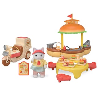 Foto 1 | Foto 1 | Soporte Para Hamburguesas Playset Calico Critters Con Latte Cat Father - Venta Internacional.